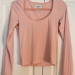 Hollister Women's Blush Long Sleeve Tee